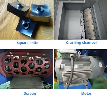 Одноствольные пластиковые пленки тканые пакеты Jumbo трубки кусок Shredder Machine для отходов пластика