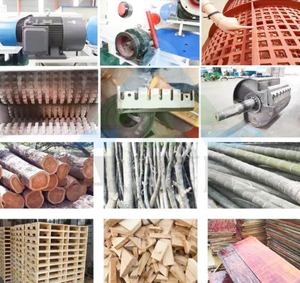 CE Heavy Duty Wood Plank Branch Crusher Machine Wood Chips Древесный дробильщик мощностью 2-3 т/ч