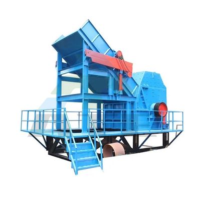 Переработка автомобильного лома грузовик Hub Crusher резиновый металл дробилка для подходящего материала