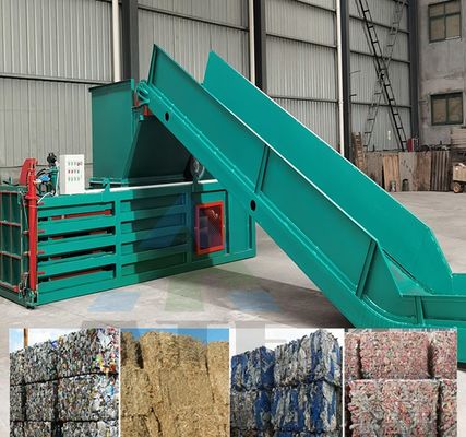 Преимущественная горизонтальная балировальная машина для мусора отходы пластиковые банки бутылки картонные коробки