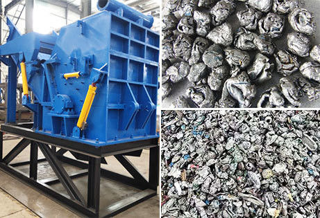 Алюминиевая банка Twin Shaft Scrap Metal Shredders дробилка с пластиковой дробилкой