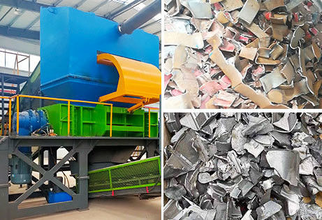 Алюминиевая банка Twin Shaft Scrap Metal Shredders дробилка с пластиковой дробилкой