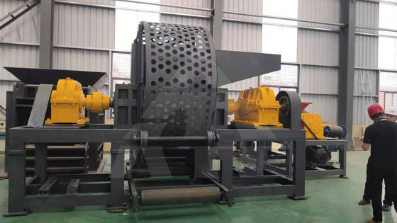 Большой двойной вал Shredder для отходов шин
